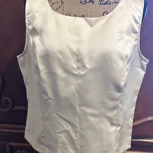 Sag Harbor Creamy Yellow Sleeveless Blouse
